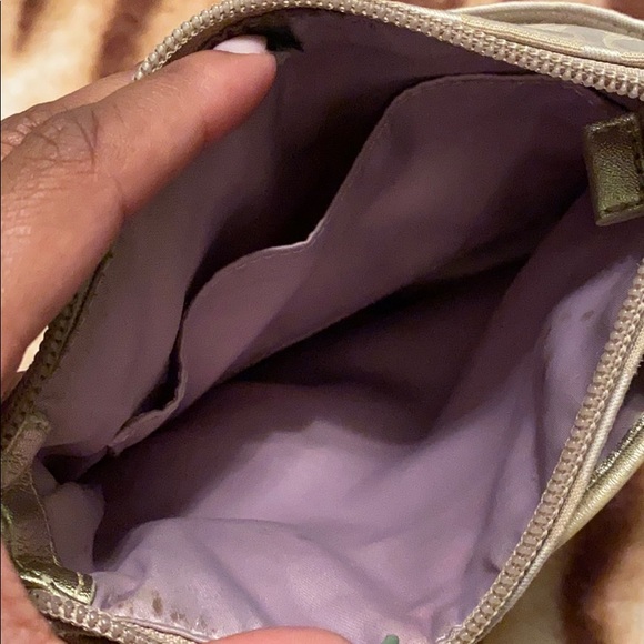 Coach Poppy Gold Tan Full Zipper Crossbody - Picture 6 of 7